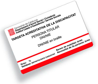 tarjeta discapacidad